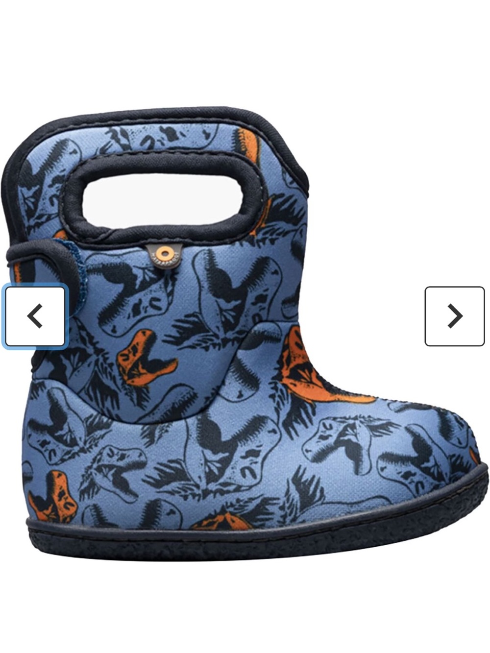 Baby Bogs size 5: Blue & Orange Dino Handle Winter Boots